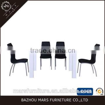 modern room furniture cheap tempered glass dining table designs
