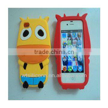 Cute 3D Silicone Animal Case for iPhone 4S