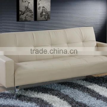 Comfortable Design Leather Armrest Sofa Bed, folding sofa bed