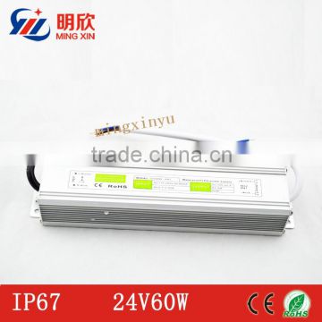 230vac to dc 24v 60w waterproof IP67 led driver dc 24v led power supply c-60-24 outdoor