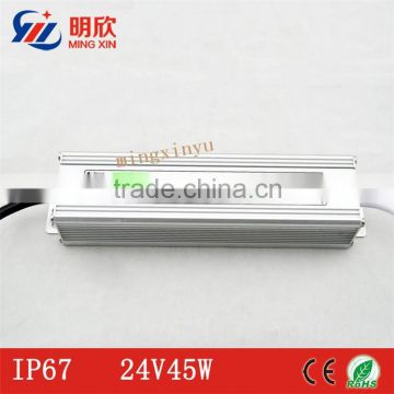 Constant voltage ip67 waterproof 24V 45w led driver with 3 years of warranty