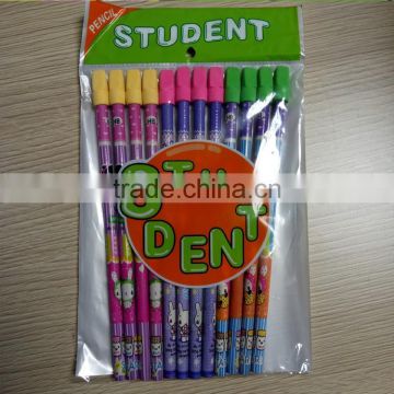 Promotional custom logo school pencil packaging