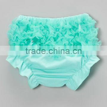 Wholesale Mint Green Ruffle Baby Bloomers