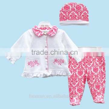 Spring Autumn 3PCS/Set Newborn Infant Baby Boy Girl Suits
