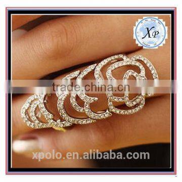 FACTORY PRICE latest design cheap elegant big pearl gold ring for teen girls