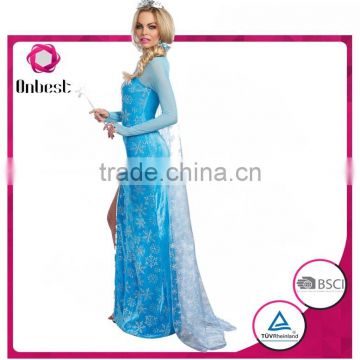 New style frozen princess anna costume cosplay for adult wholesale elsa dress frozen