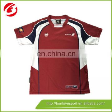 cheap price rugby shirt/ custom sublimated rugby jersey made in china