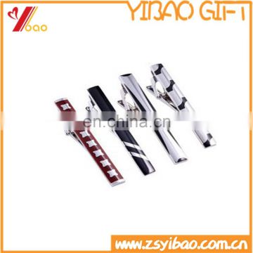 Alibaba High Quality Customized Logo Golden Cufflinks/ Tie Clip For Men's Suit