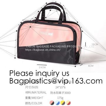 Multi-purpose Transparent Waterproof Toiletry Bag with Zipper Travel Cosmetic Pouch,Toiletry Bag with Zipper Travel Cosm