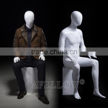 sitting male abstract mannequin