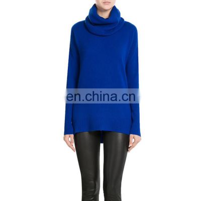 New Winter High Collar Ladies Sweaters Latest Design Warm Knitted Sweater