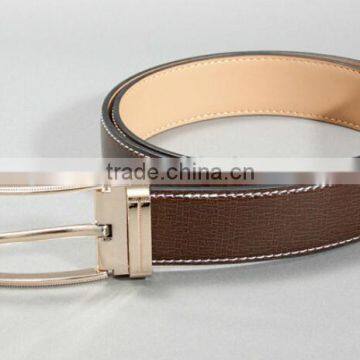 Man's 3.0cm brown col formal PU belt