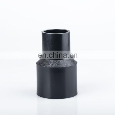 High Quality Socket Fusion Butt Fusion pn10 pn16 Black HDPE Pipe Fittings 20mm-630mm Reducing Coupling