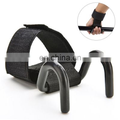 Wholesale price Weight Lifting Support Strap Hook Gym Fitness Weightlifting Training Fitness Wrist Support Grips Wristband