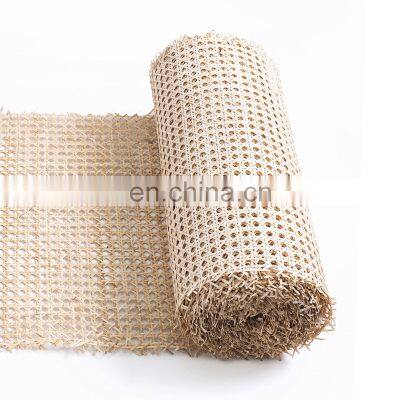 Low Price Bleached Raw Material Rattan Roll Plastic Rattan Cane Webbing From Vietnam