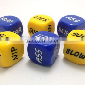 High quality custom marbleized dice