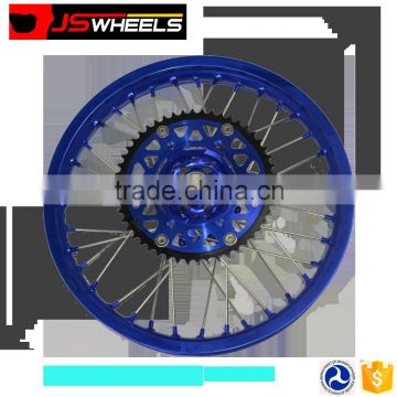 China YZ 450 F YZ250 Alloy Blue Color Motorcycle Spoke Wheel