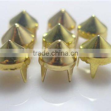 Pyramid claw studs, 4 feet pyramid brass prong studs,conical brass studs