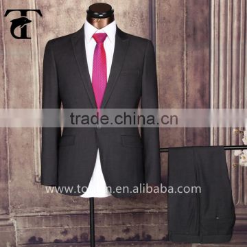 2016 new style slim single-breasted businessman suit with narrow point lapel