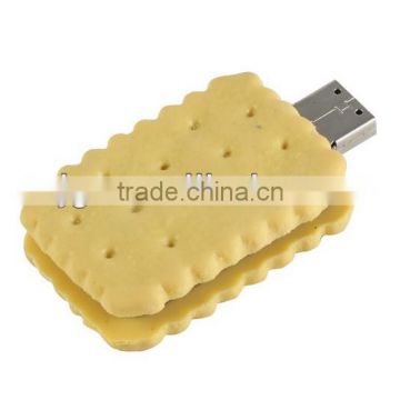 Promotional Gift Biscuit Shape USB Flash Drive