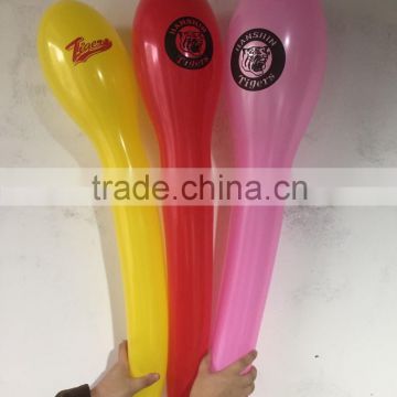 Funny Baseball bats shape long balloon with logo printing