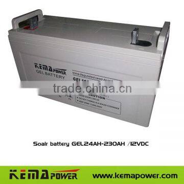 GEL24AH-230AH /12VDC solar battery