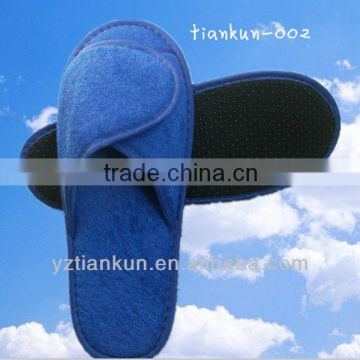 blue terry fabric airplane slipper