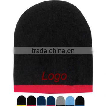 Knitted Custom Colorful Acrylic Knitted Winter Hat For Men and Women