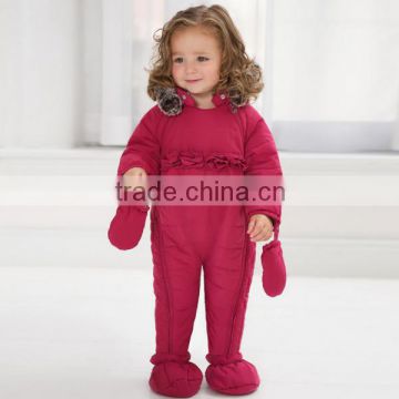 DB276 dave bella baby clothing china wholesale baby long sleeve bodysuit for winter newness inftant clothing pajama rompers