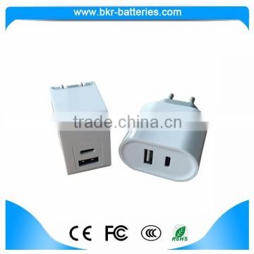 Mobile phone protable charger rapid 5V/2.1A 5V/1A wall charger