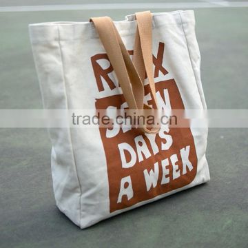 Eco-friendly cheap price portable foldable cotton canvas bag white lightweight canvas simple style tote bag