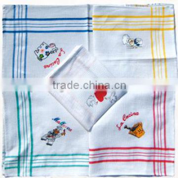 QXE013 100%Cotton Embroidery Kitchen Towel