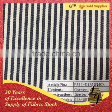 custom design jacquard weave cotton denim fabric textile stock