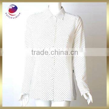 blouse ladies white long sleeve chiffon formal style