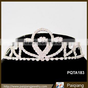 Wholesale fasthione beautiful rhinestone silver decorative tiara