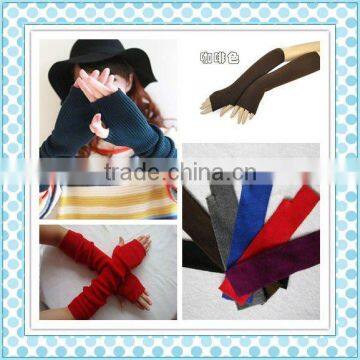 fashion cashmere girls gloves without fingers