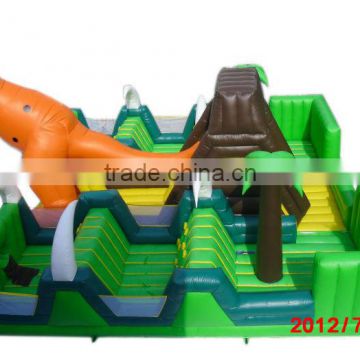 2016 hot commercial dinosaur inflatable children playground