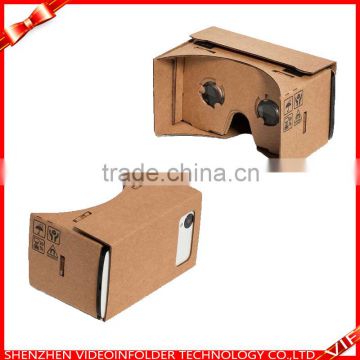 newest arrival google cardboard 2.0 with custom printing for business gift