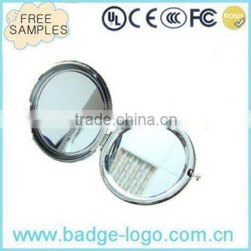 promotional gifts diamond-encrusted metal hand mirror