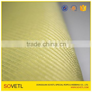 Customized natural yellow color kevlar fabric for garment