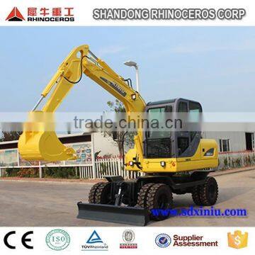 construction machinery 6ton wheel excavator new excavator price