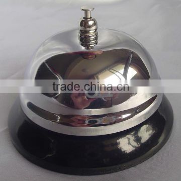 3.4''hotel reception bell,table call bell A12-D02 in silver or gold cover and colorful painted base(E569)
