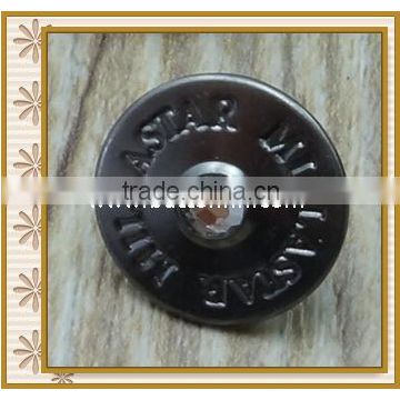 factory wholesale jean button with rhinestone