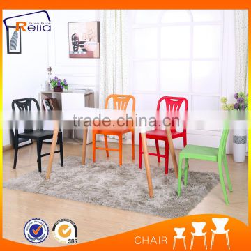 Armless hanging stackable Plastic barbecue chairs outdoor chairs