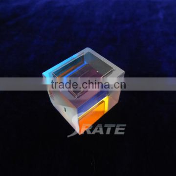 Non polarizing X-cube prism 13x13x15mm with AR coating