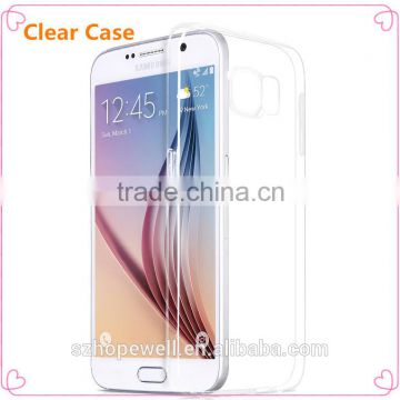 Factory supplier hight quality hight quality transpare TPU case for Samsung Galaxy S6 case
