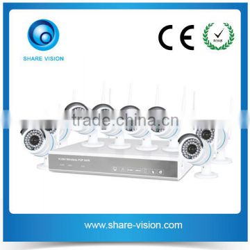 Longest Wifi Distance High Vision 720P 8CH Wireless CCTV Camera Security System CCTV