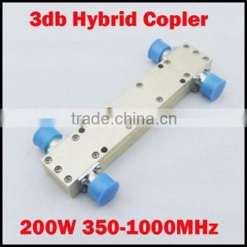 200W Gold-plated 3db Microwave Hybrid Coupler