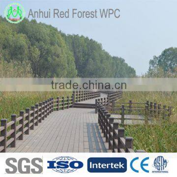 145x22mm wood plastic composite garden decking/landscape flooring