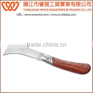Wood Handle Material Stainless Steel Folding Knife